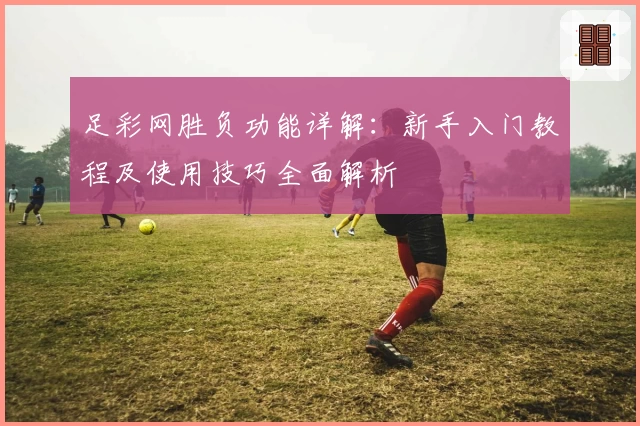 足彩网胜负功能详解:新手入门教程及使用技巧全面解析
